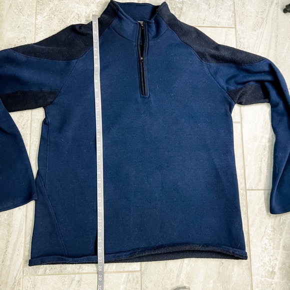 Royal Robbins Blue and Black 1/4 Zip Long Sleeve Pullover Size Large - Picture 5 of 11